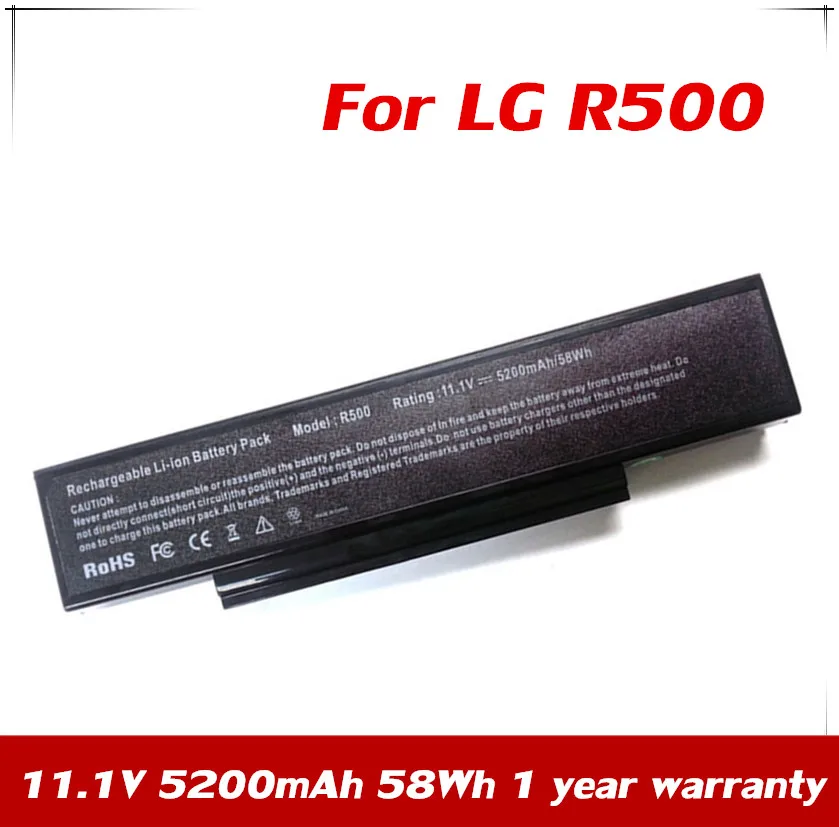 

Сменный аккумулятор для ноутбука 7XINbox, 11,1 В, 5200 мАч, 58Wh, для LG LB62119E, R500, R500E, R50, XNOTE, RB500