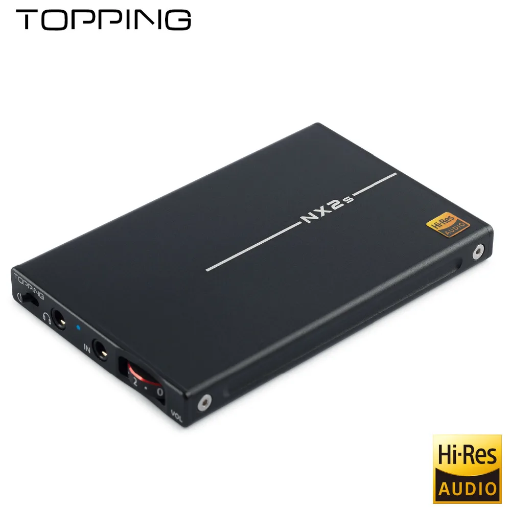 Topping NX2S ультра тонкий HIFI DAC портативный усилитель для наушников LMH6643+ OPA1652 9 мм ультра тонкий усилитель