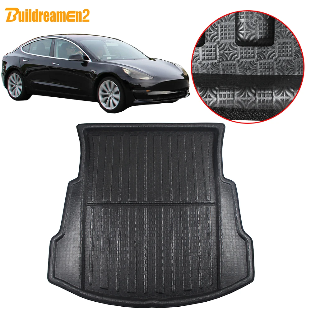 Buildreamen2 автомобильный коврик для заднего багажника напольный лоток подкладка