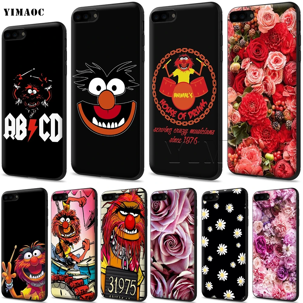 Мягкий чехол YIMAOC Muppets в виде барабанщика для Apple iPhone SE 2020 5 детской модели 6 6s 7 8 Plus XR