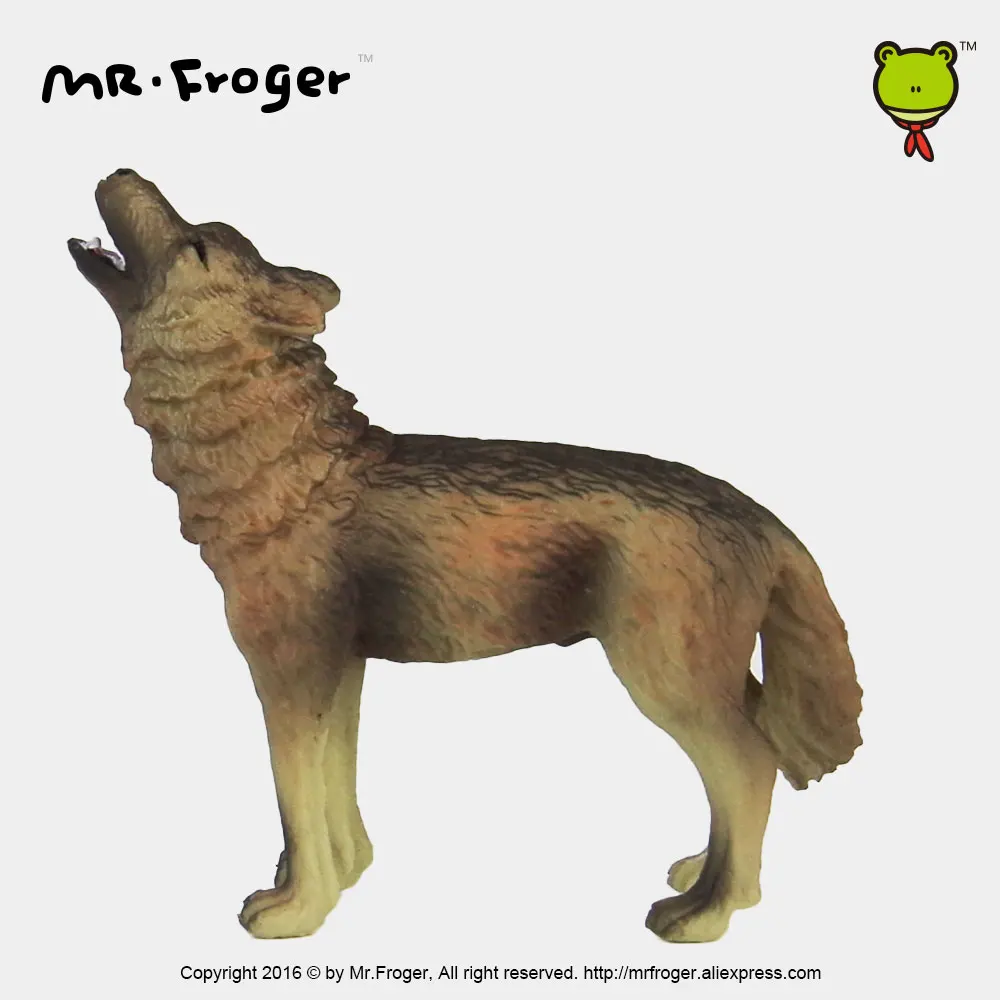 Фото Mr.Froger модель волка игрушка дикие животные набор игрушек зоопарк Моделирование Пластиковые Твердые Классические игрушки дети пластиковые м... №4