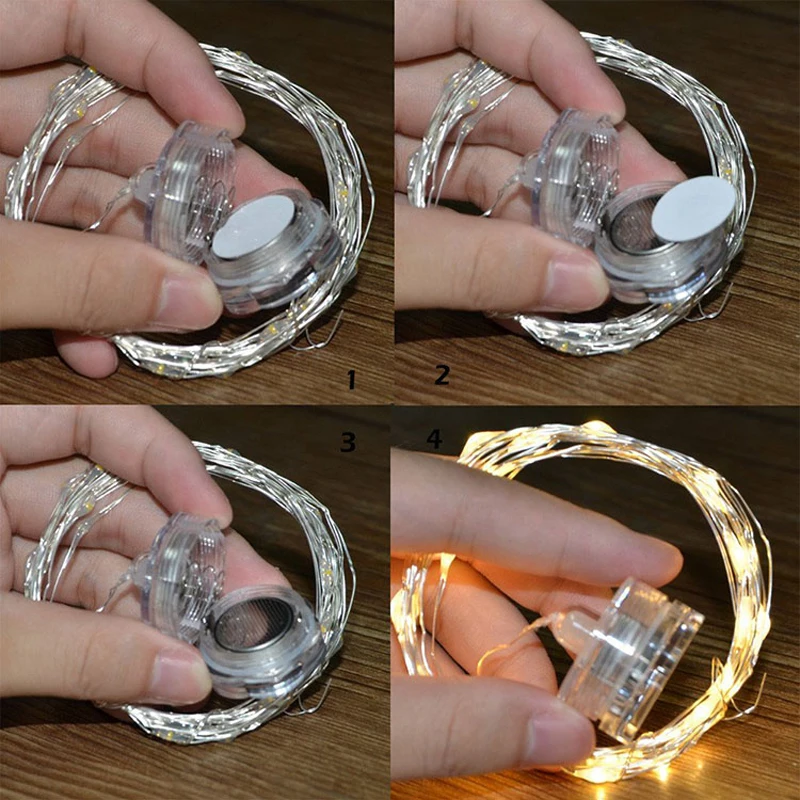 Xmas 2M Led Coper Wire String Lights Battery Fairy Light Bedroom Wedding Party Tree Article Christmas Indoor Decor | Лампы и освещение