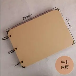 B-Kraft DIY Свадебная Гостевая книга, деревенский Свадебный фотоальбом, свадебные подарки для гостей, юбилейные подарки, скрапбук, бумажные поделки - Цвет: B-Kraft