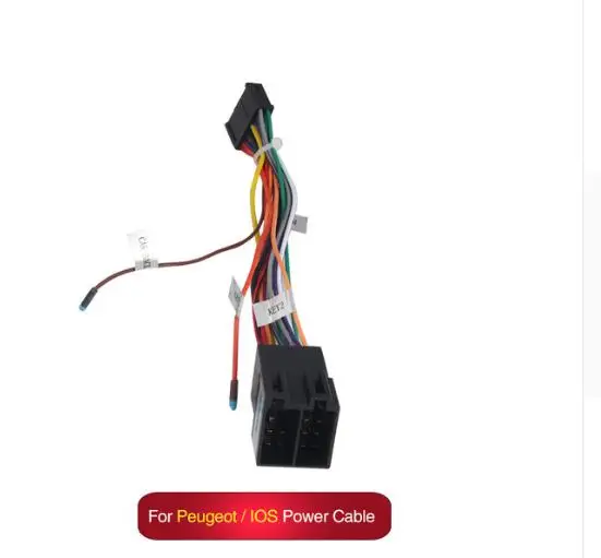 For Peugeot Android радио автомобильные аксессуары провода жгуты проводов адаптер разъем 16Pin универсальный кабель для фокуса Kia Nissian Toyota автомобиль - Цвет: For Peugeot