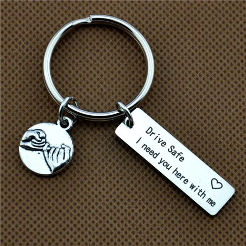 10 Моя любовь keychain.gif t для жены. Безопасный брелок для ключей. подарок бойфренда. Всегда возвращайся домой к нам с подвеской-брелоком - Цвет: 10