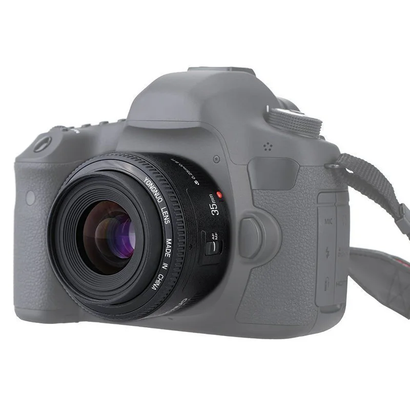 Объектив камеры Yongnuo YN35mm F2.0 F2 1:2 AF MF широкоугольный фиксированный dslr для Canon EOS 600d 60d