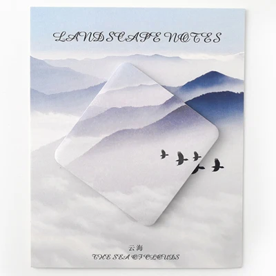 05 30 шт. природные пейзажи красочные облака лес блокнот бумага Липкие заметки наклейка для планировщика паста kawaii канцелярские принадлежности papeleria - Цвет: 05