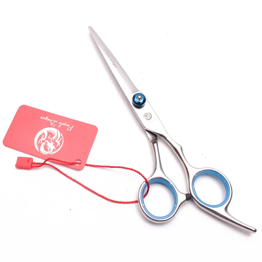 6.5&quot Purple Dragon Japan Stainless Blue Screw Professional Barber Scissors Straight Shears Thinning Hair Z1001 | Красота и
