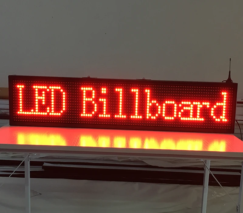 40x8 дюймов P10 внутренняя красная СВЕТОДИОДНАЯ вывеска Беспроводная и usb