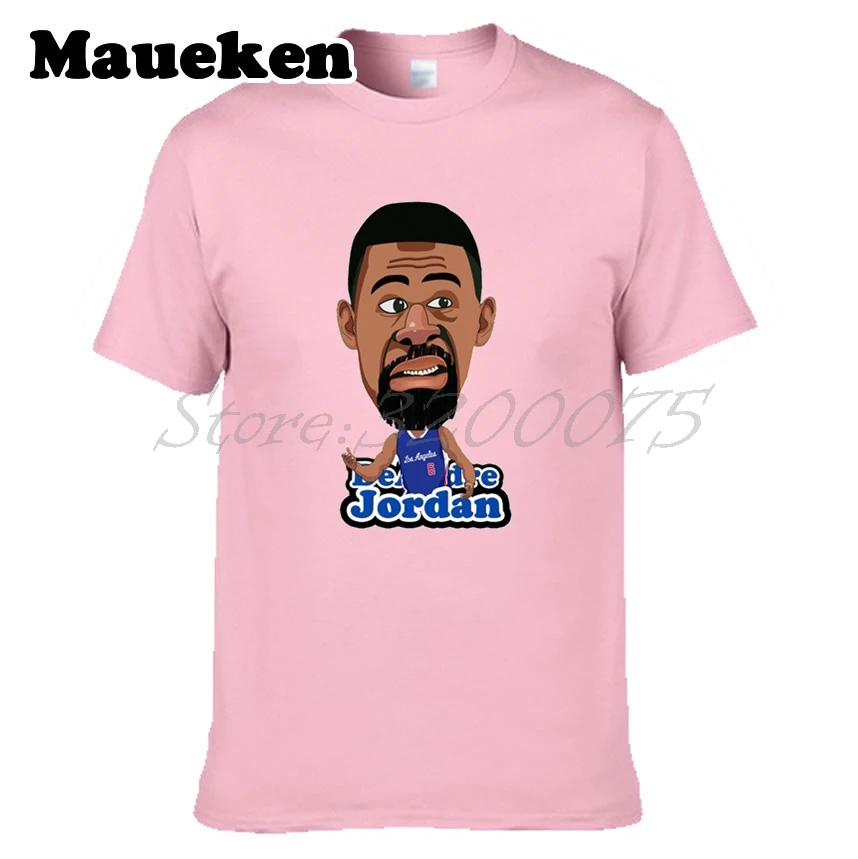 Мужская футболка DeAndre Jordan 6 одежда для фанатов Los Angeles подарок с круглым вырезом