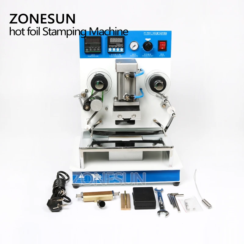 ZONESUN ZY RM3 Автоматическая фотография машина для складирования кожаного логотипа