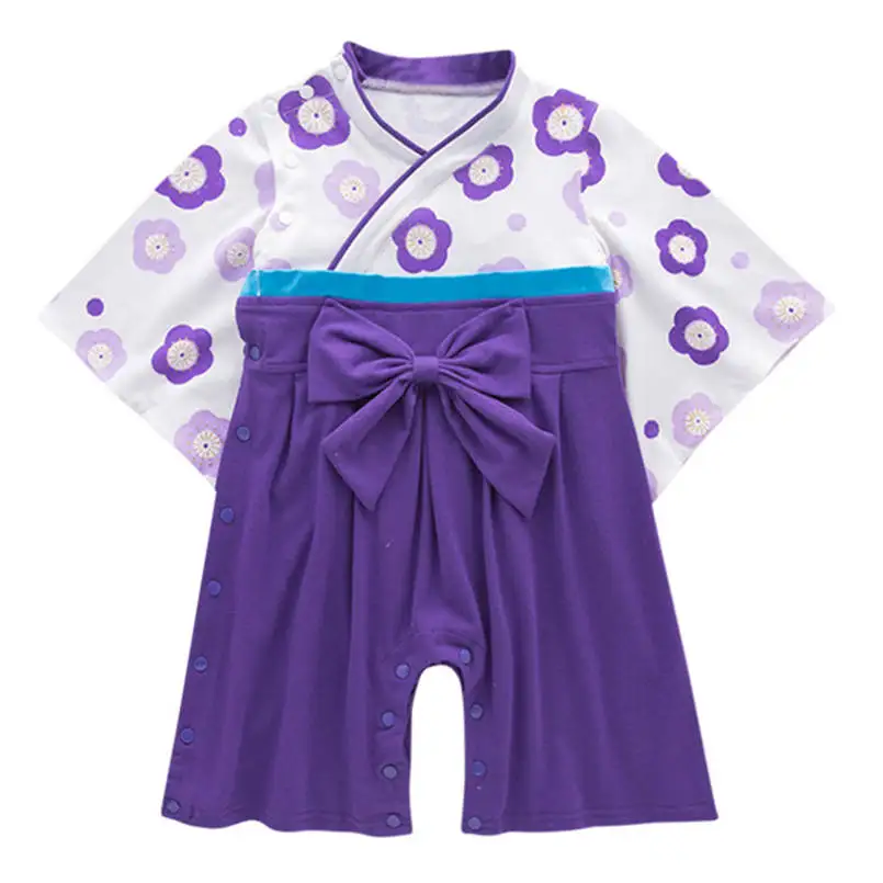 Комплект одежды для младенцев и мальчиков топ с принтом в виде кимоно полосатый