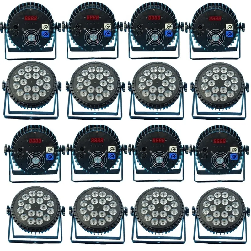 16 шт./RGBW 4in1 18X12W светодиодный PAR Светильник dmx512 Диско светильник s par сценический