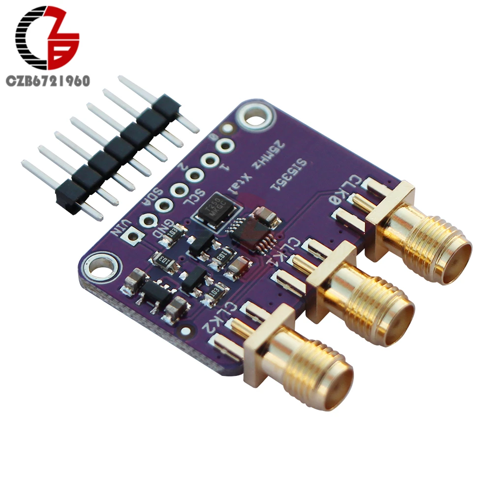 DC 3 в 5 В CJMCU-5351 Si5351A Si5351 igc часы генератор Breakout доска генератор сигналов ЧАСЫ pll делитель 8 кГц-160 МГц для Arduino