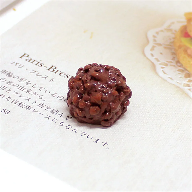 8 Pcs Mini Chocolate for BJD Doll Food Toy Pretend Play Toy Slime Charm