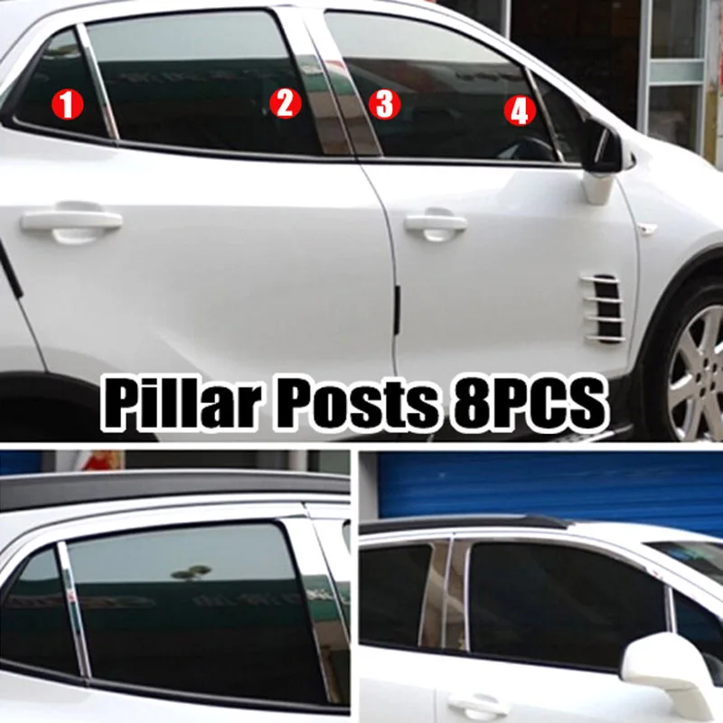 Для Buick Encore/Opel/Vauxhall Astra Mokka 2013 2014 2015 2016 Хром Внешний туман светильник двери окна