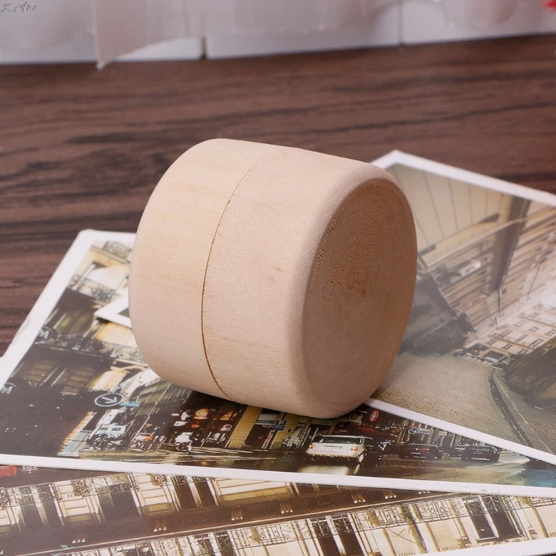 Small Round Wooden Storage Boxes Ring Box Vintage decorative Natural Craft Jewelry box Case Wedding Accessories | Дом и сад
