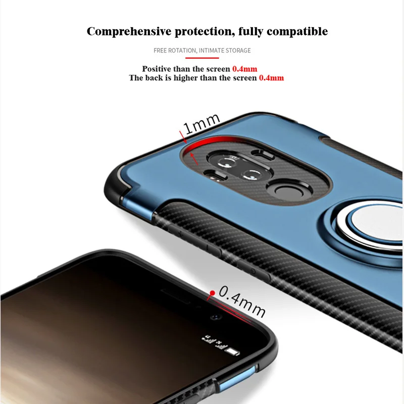 Ring Holder Magnetic Car Soft Stand Armor Case Cover For Huawei P10 Lite Nova 2 Plus Mate 9 10 Pro Honor 7x V9 Play |