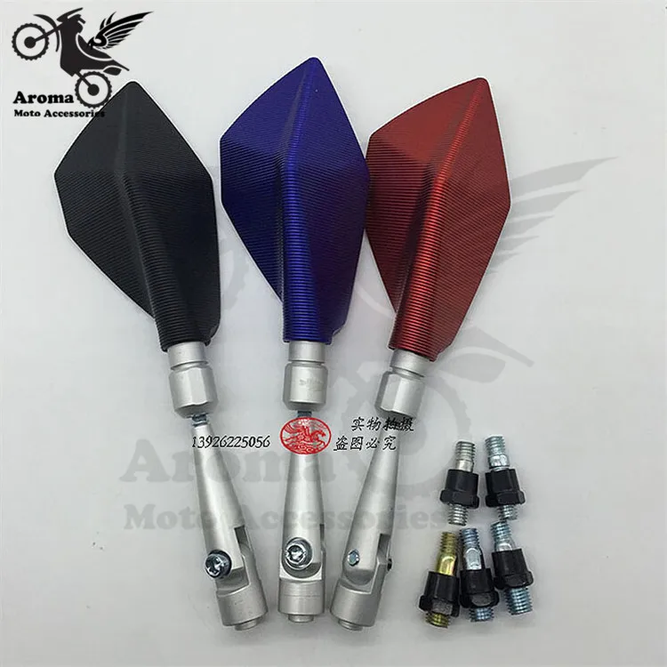 Черное мотоциклетное зеркало заднего вида для yamaha moto honda аксессуары suzuki запчасти