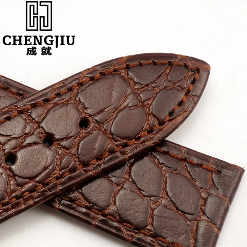 Часы ремешок для Longines крокодил мужские часы с кожаным ремешком DW из натуральной