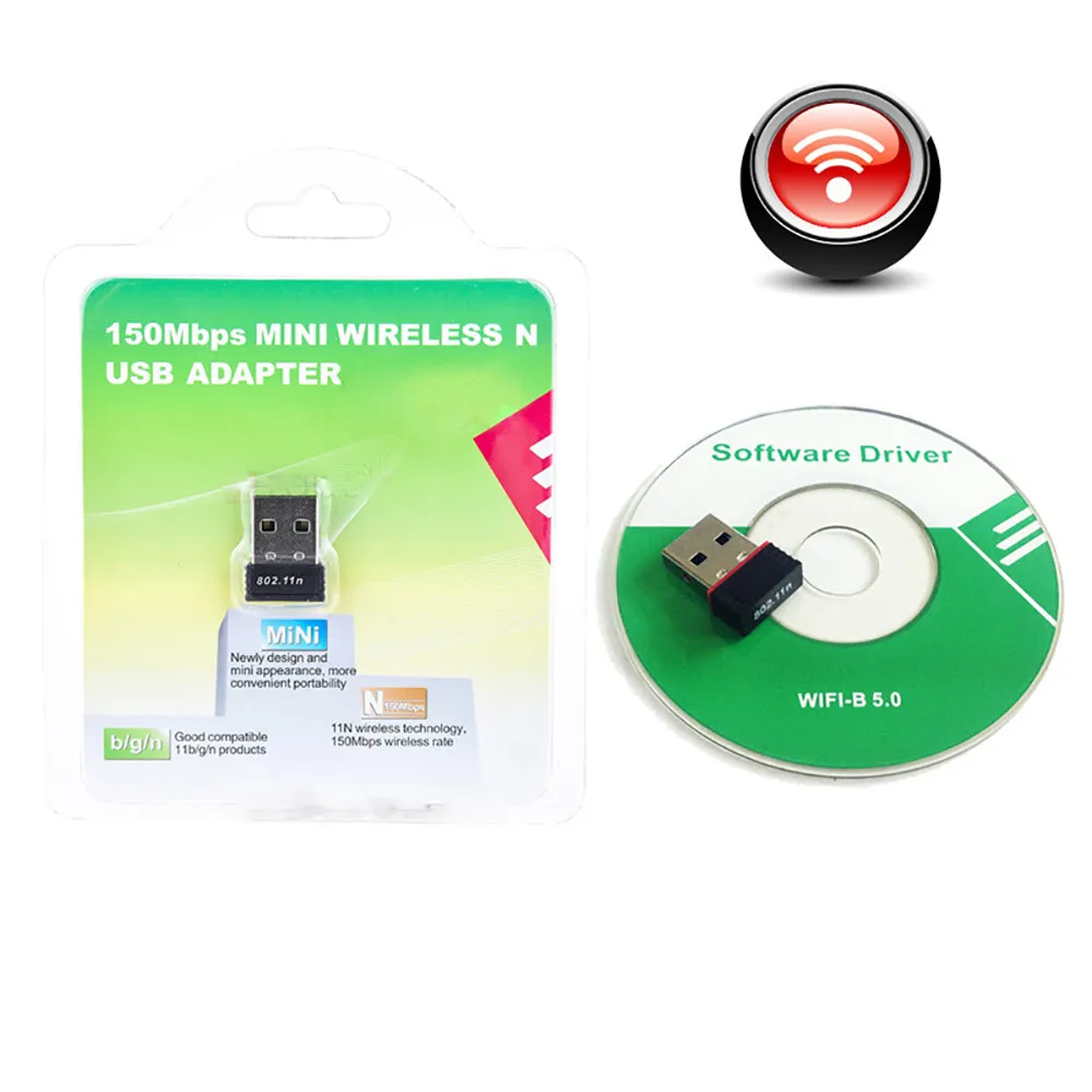 HIPERDEAL мини беспроводной 150 Мбит/с USB адаптер WiFi 802.11n м сетевой приемник Lan Карта с CD