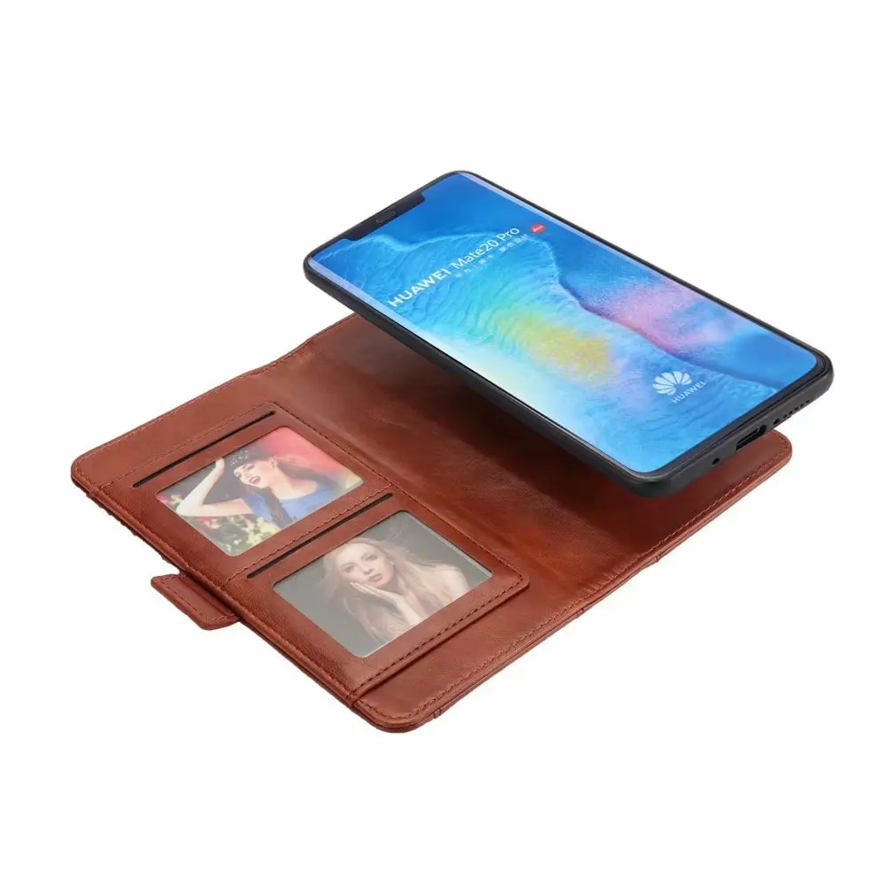 Removable Shockproof Circular Border Wallet Case For Huawei Mate 20 Luxury Magnetic Flip Card Slots Leather Bag Pro |