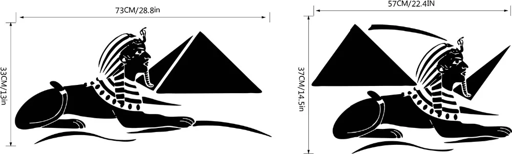 Сфинкс художественная роспись плакат Лев человек персонаж Наклейка на стену