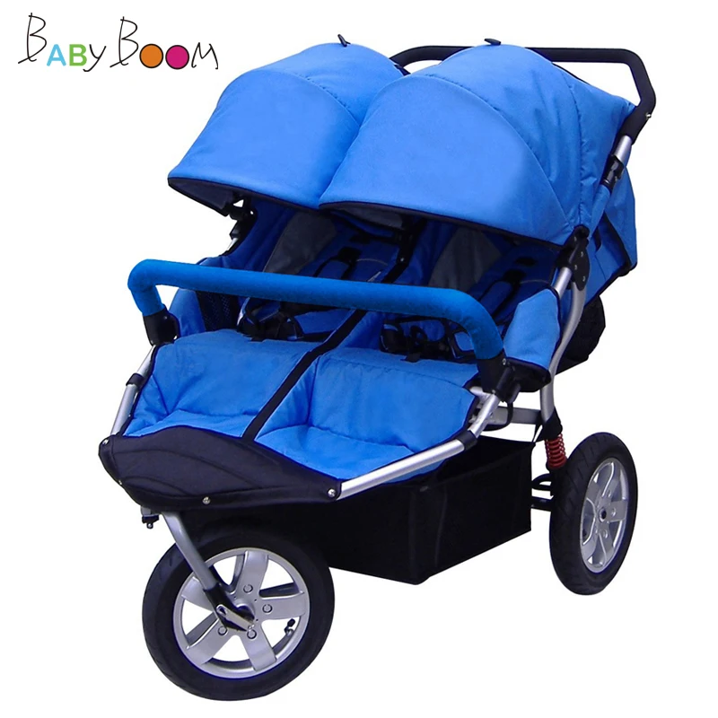 Специальное предложение Babyboom внедорожная детская коляска для близнецов с