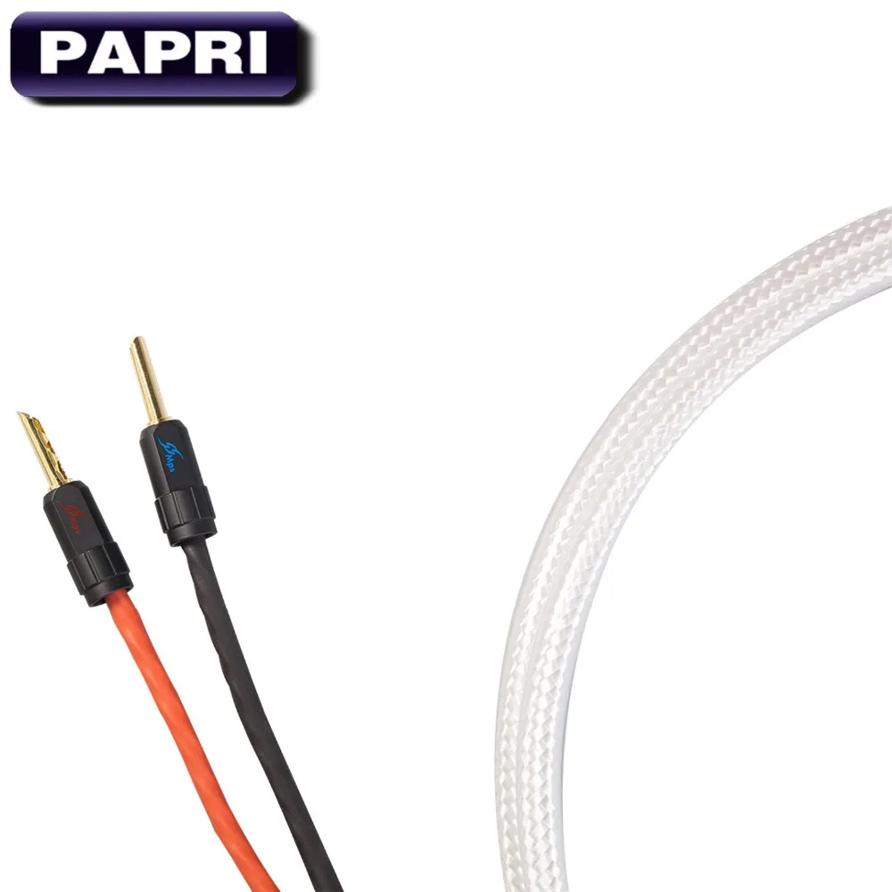 PAPRI MPS M-8 SP Audio Cable 99.9997% OFC Wire 24K позолоченный разъем Банановый штекер для динамика