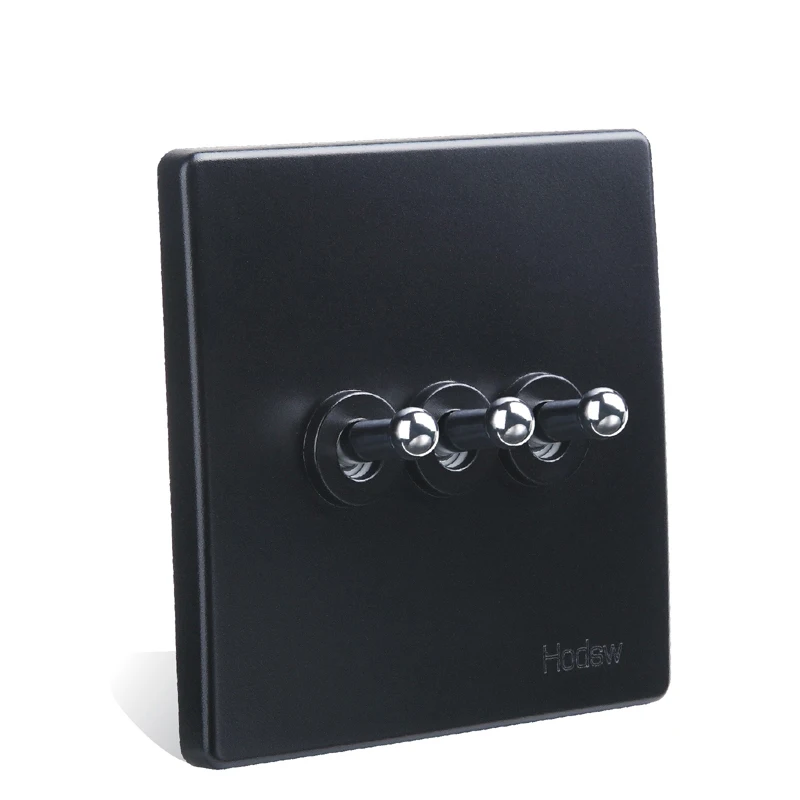 Домашняя настенная розетка 86 видов скрытая черная стальная рама три открытых