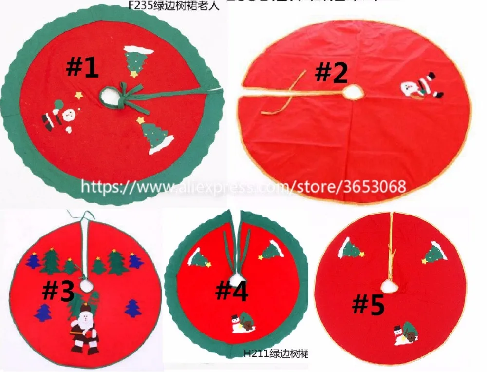 Рождественские украшения для дома плюшевая фетровая юбка с принтом логотипа