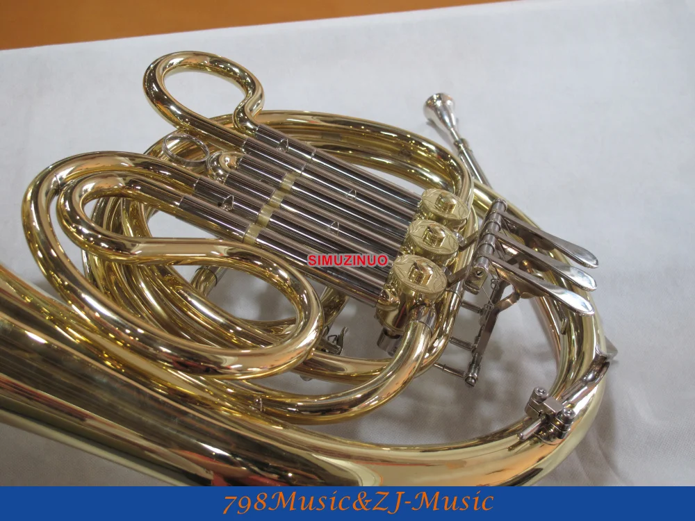 Золотистый лаковый 3 кнопочный Мини французский гудок карманный Гудок с