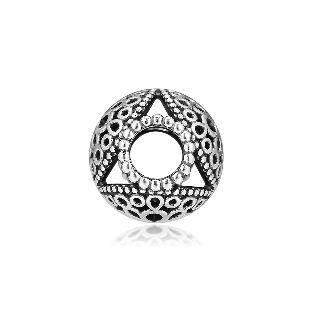 CKK подходят для браслетов Pandora браслет ажурный цветок бусины Подвески