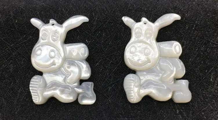 10 шт. модные белые море В виде ракушки корова кулон из бисера l20105 10|f pendant|cow pendantshell
