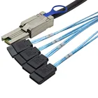 Mini Sas 26P SFF-8088 до 4x SATA 7Pin мини-SAS 26P 4SATA кабель с защелкой 1 м 2 м