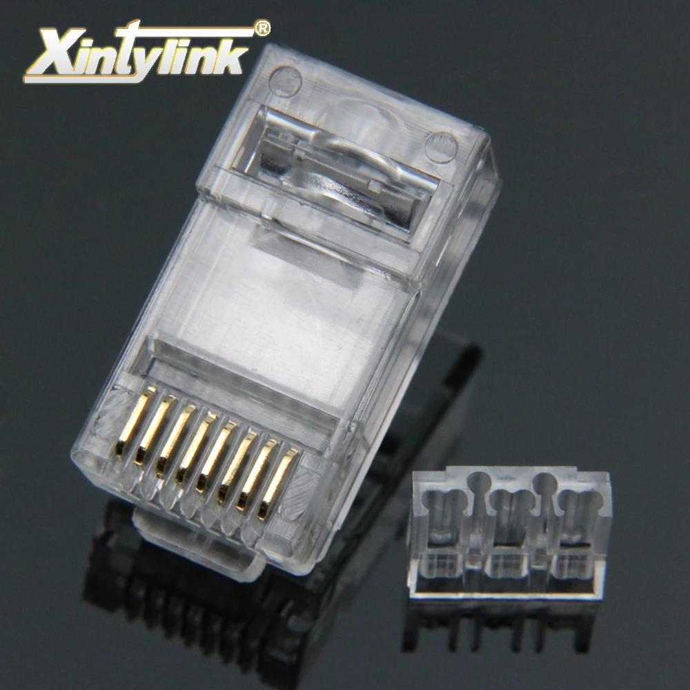 Xintylink rj45 разъем cat6 8p8c держатель нагрузки ethernet кабеля rj 45 cat 6 разъемов клеммы utp