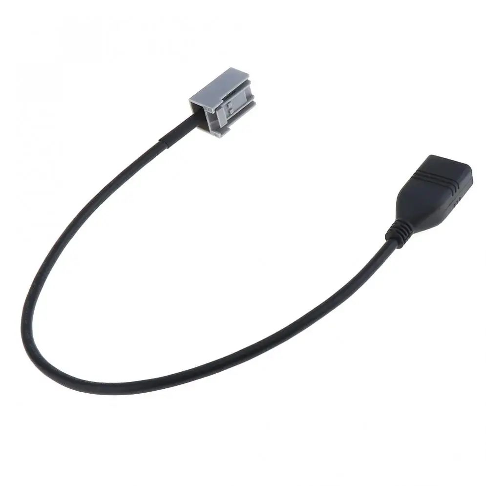 Черный Автомобильный кабель 12 В с USB на MP3 адаптер передачи данных разъемом для Honda