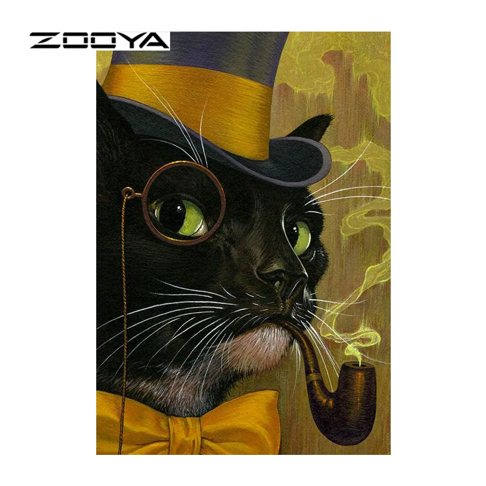 ZOOYA алмаз для алмазной вышивки живопись крутой Кот узор Стразы распродажа