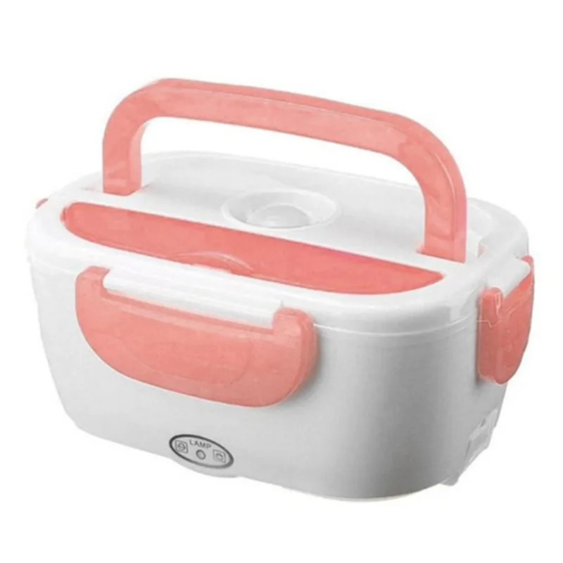 Electric Heating Lunch Box with Spoon Food Container Auto Car Rice Warmer For School Office Home Dinnerware | Дом и сад