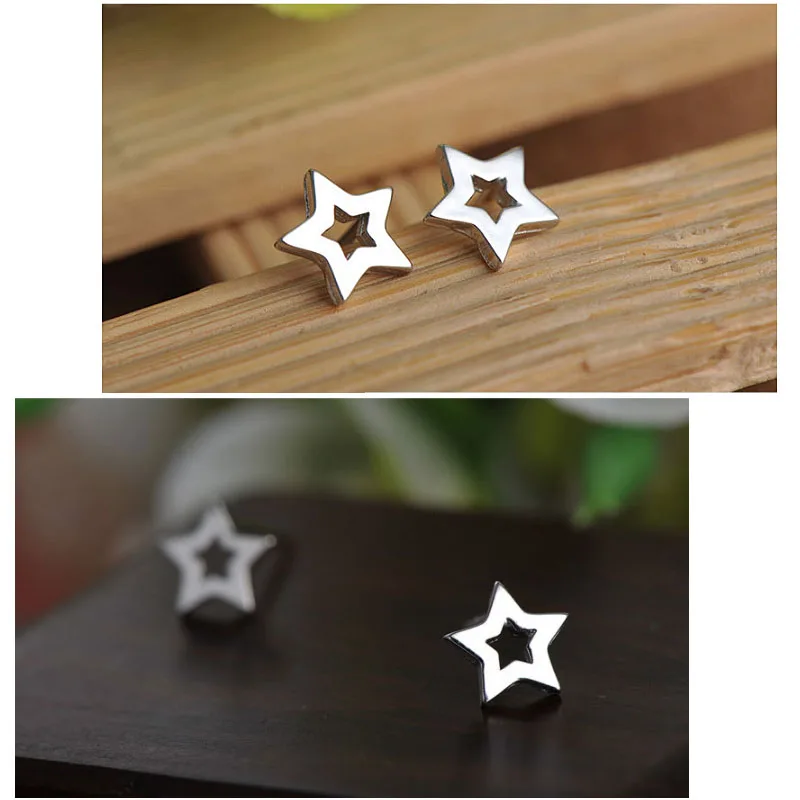 Серьги-гвоздики в Корейском стиле для женщин и девочек бесплатная доставка 1 пара