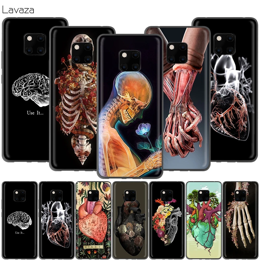 Lavaza медицинские человеческие органы мозг чехол для Huawei P30 P20 P10 P9 P8 Mate 20 10 Pro Lite P Smart