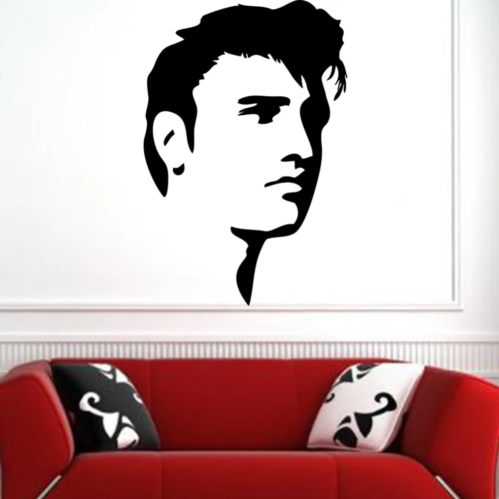 Бесплатная доставка современные настенные виниловые наклейки Elvis Presley домашний