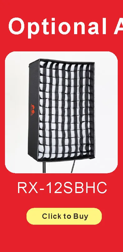 FalconEyes 34 W/62 W 5600K регулируемый гибкий портативный непрерывный светодиодный студийный фотографический светильник RX-12T/RX-18T