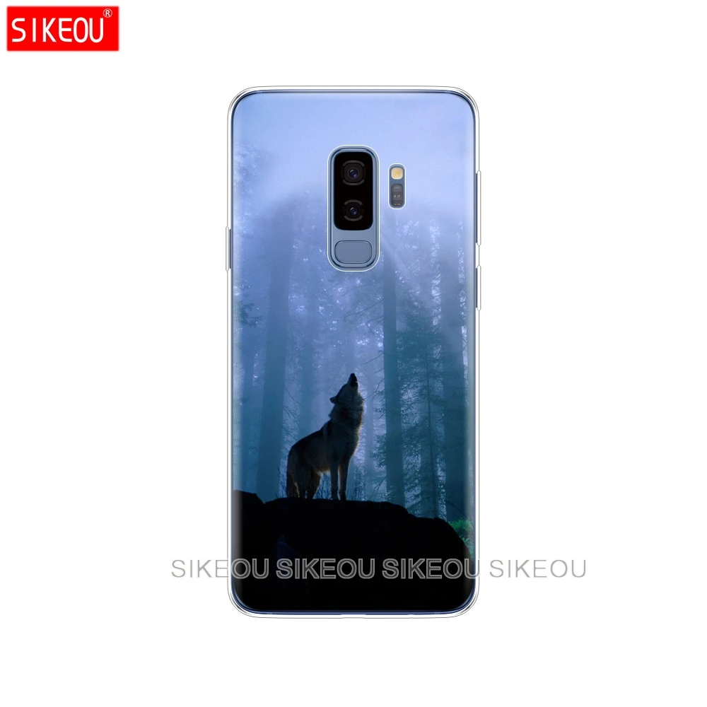Силиконовый чехол для Samsung Galaxy S9 S8 S7 S6 edge S5 S4 S3 PLUS телефона Running Fierce wolf | Мобильные