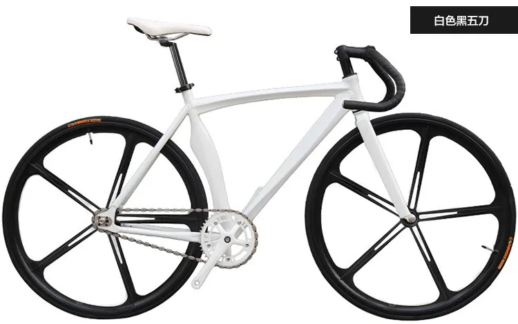 x-передний бренд Scimitar muscle fixie велосипед с фиксированной передачей 52 см DIY пять режущих колес скоростной Дорожный Велосипед fixie bicicleta