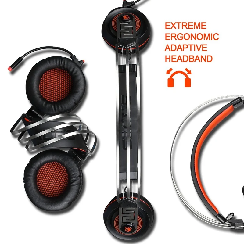 SADES A7 7 1 вибрации Шум шумоподавления USB игровая гарнитура Surround Sound стерео бас