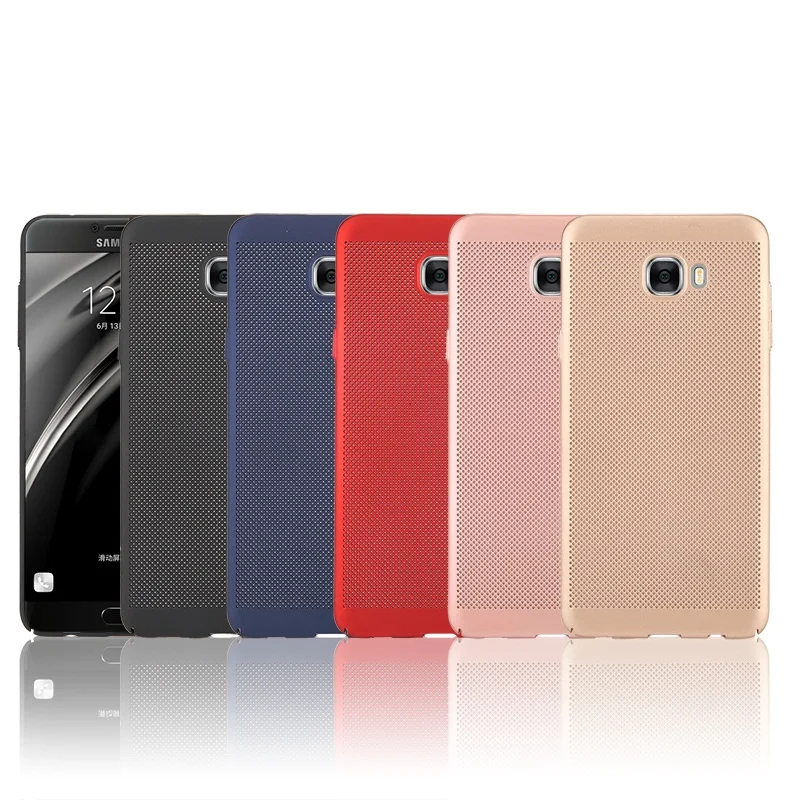 Чехол для Samsung Galaxy C5 Pro/C7 Pro/C9 Pro TPU Прозрачная мягкая задняя крышка теплоотвод