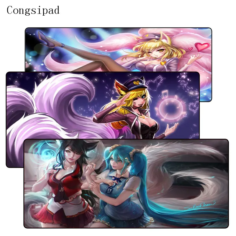 Congsipad League of legends Мышь коврик с обработанным краем коврик для мышь Notbook компьютер Мышь 90x40 см игровой коврик Мышь для CSGO геймер