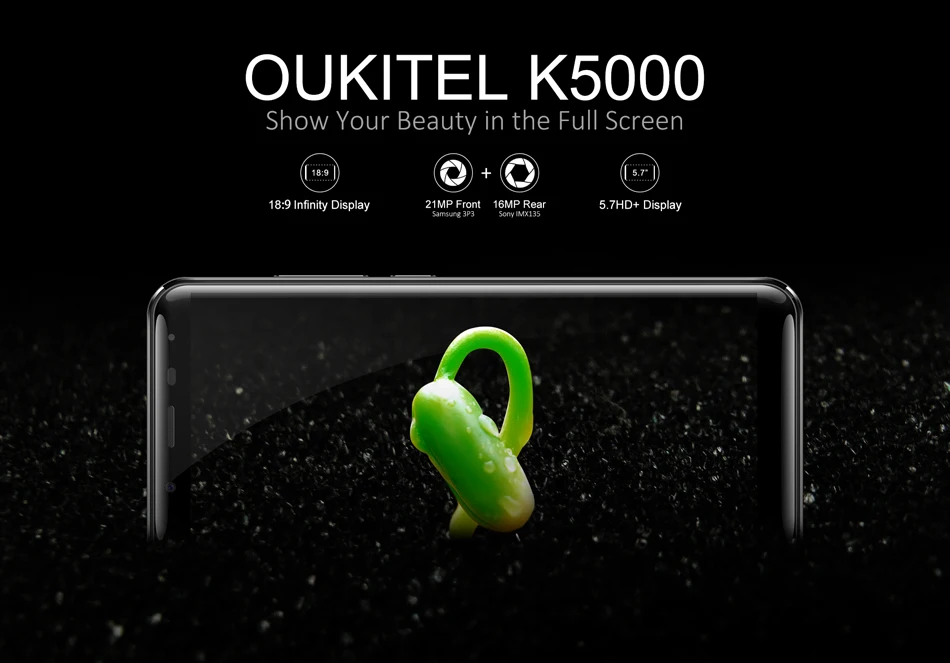 Oukitel K5000 смартфон 21 МП 16 МП 4G LTE 5000 мАч 4 Гб 64 Гб MTK6750 Восьмиядерный мобильный телефон 5," HD отпечатков пальцев type-C мобильные телефоны