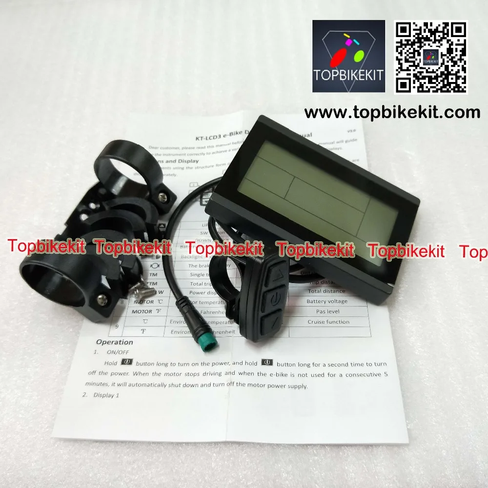 KT LCD3 Ebike ЖК дисплей 24 В/36 В/48 В с Julei 5 контактов водонепроницаемый разъем/KT для